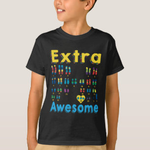 21 Xy Extra Chromosom Boy World Down Syndrome Day T-Shirt