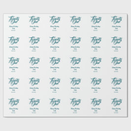 21st birthday add name date year blue template thi geschenkpapier