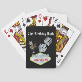21st Birthday Bash Las Vegas Spielkarten