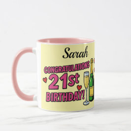 21st Birthday coffee mug  Tasse