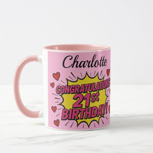 21st birthday coffee Mug Tasse (Links)