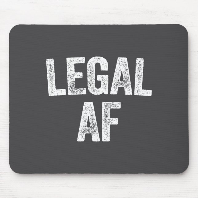 21st Birthday Legal Af Long Sleeve  Mousepad (Vorne)