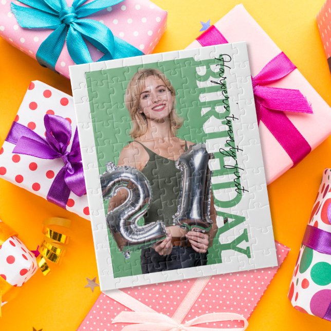 21st Birthday Photo college Party  Puzzle (Von Creator hochgeladen)