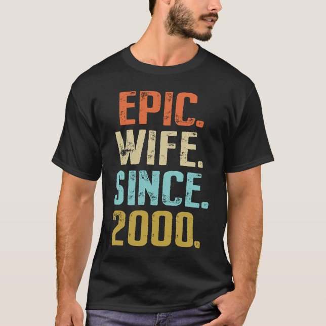 21st Wedding Anniversary For Her Best Epic Wife Si T-Shirt (Vorderseite)
