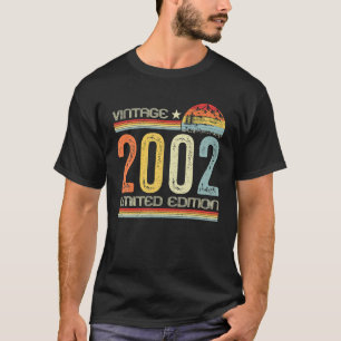 21th B Day Geschenke Vintag 2002 Limited Edition 2 T-Shirt