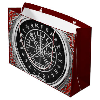 [220] Vegvisir - Viking Silver Magic Runic Compass Große Geschenktüte