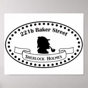 221b Baker Street Sherlock Holmes BBC Fernsehshow  Poster