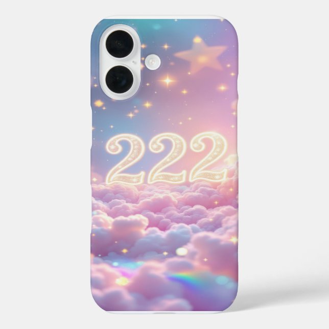222 Angel-Zahlenmanifestation - Gleichgewicht und  Case-Mate iPhone Hülle (Rückseite)