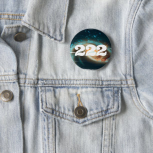 222 Universe Angel Number Galaxy Manifestation Button