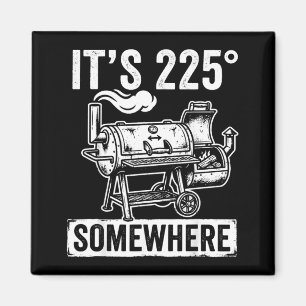 225 Irgendwo Lustiger Bbq Smoker Grill Zitat Kunst Magnet