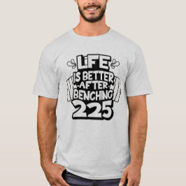 225 Pfund Kraftdreikampf PR T-Shirt