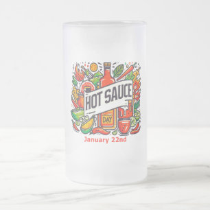 22.01. - Hot Sauce Day Mattglas Bierglas