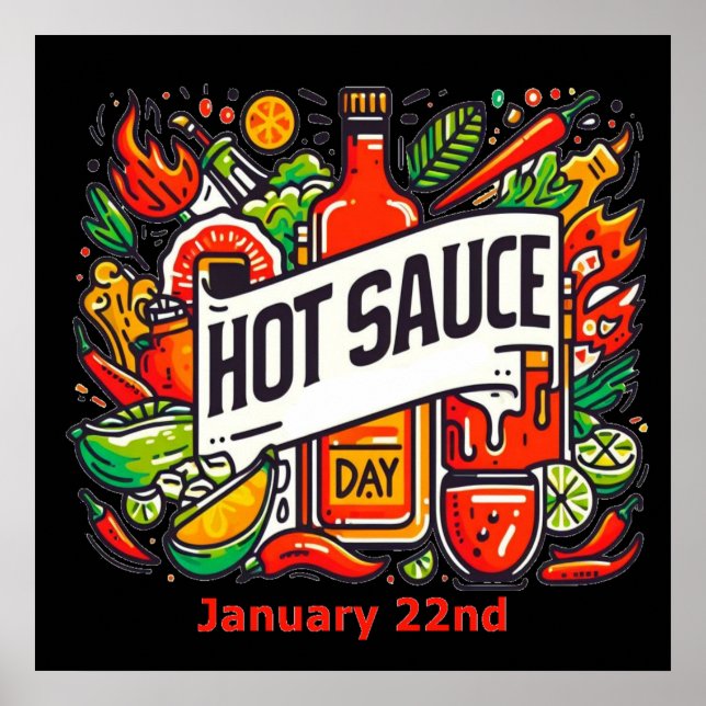 22.01. - Hot Sauce Day Poster (Vorne)