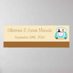 22,5"x7,5" Personalisiert nur Verheirateten Paar g Poster