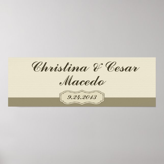 22,5"x7,5" Personalisierter Geburtskäfig/Käfig mit Poster (Vorne)