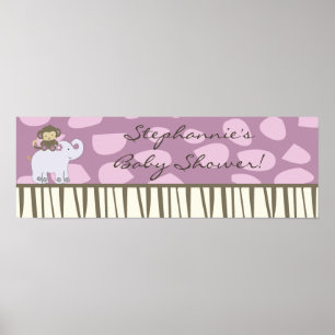 22,5"x7,5" Personalisiertes Banner Jacana Girl Jun Poster