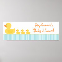 22,5"x7,5" Personalisiertes Banner Rubber Ducky Bu