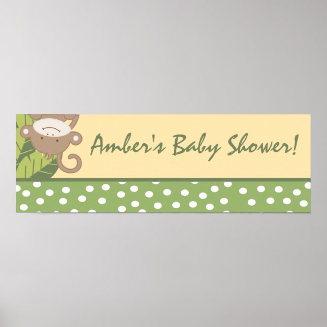 22.5"x7.5" Personalisiertes Banner Safari Adventur Poster (Vorne)