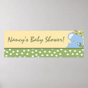 22.5"x7.5" Personalisiertes Banner Safari Adventur Poster