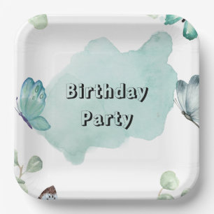 22,86cm Quadratischer Pappteller