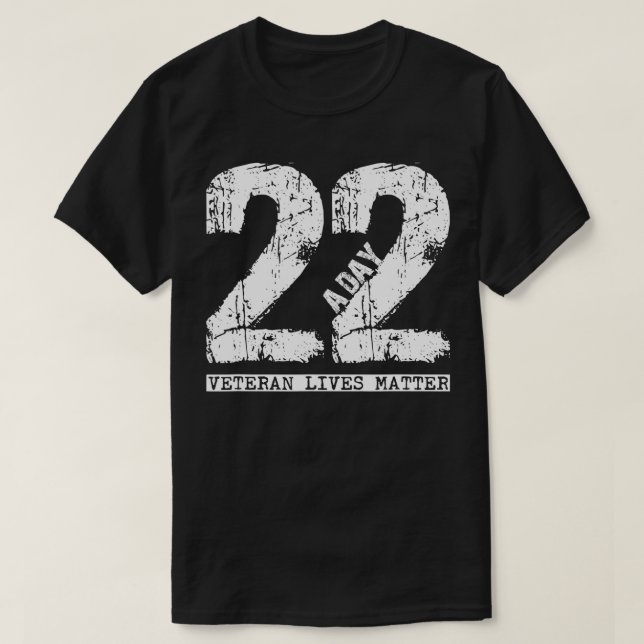 22 a day veteran   22 a day veteran suicide appare T-Shirt (Design vorne)