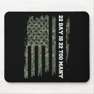 22 a Tag Veteran lebt Armee Selbstmord Bewusstsein Mousepad