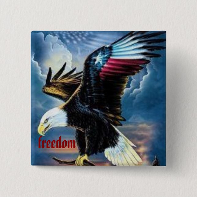 22 Adler, Freiheit Button (Vorderseite)