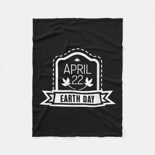 22. April Erwärmung Umweltschutz C Fleecedecke (Vorderseite)