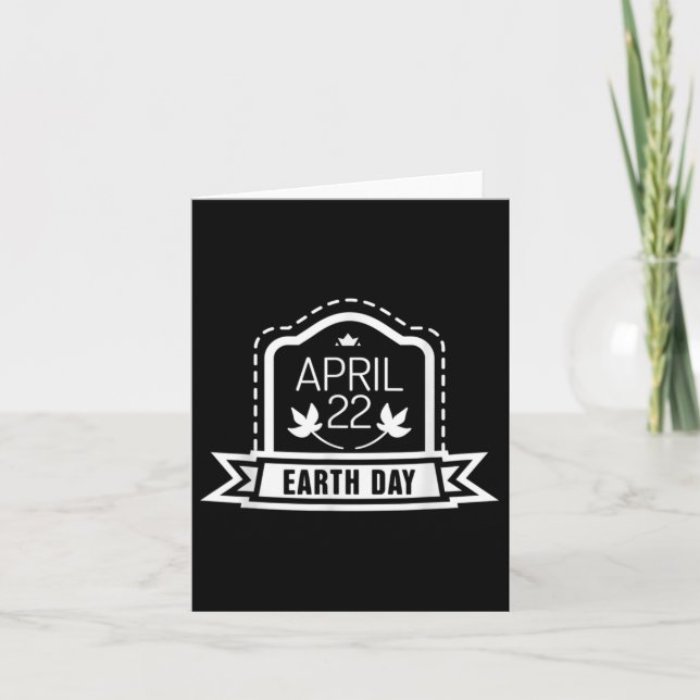 22. April Erwärmung Umweltschutz C Karte (Vorderseite)