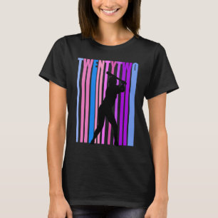 22. Baseball Geburtstags-Softball-Sportmädchen T-Shirt