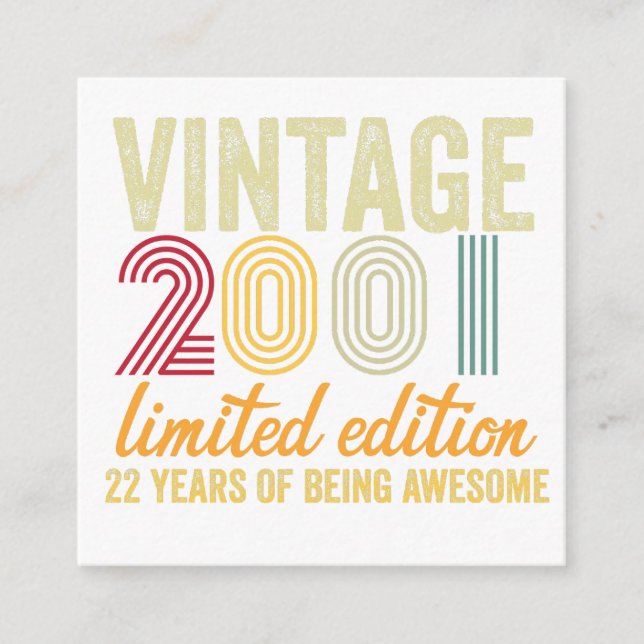 22. BEGLEITKARTE (Vorderseite)