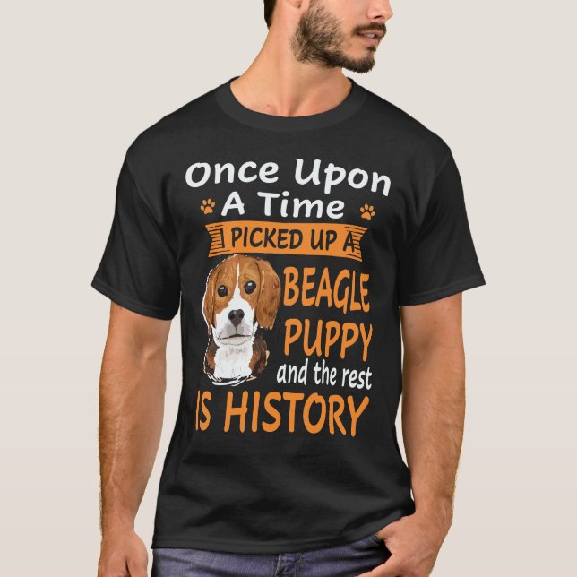 22 Es war einmal - Beagle Welpe Beagle T-Shirt (Vorderseite)