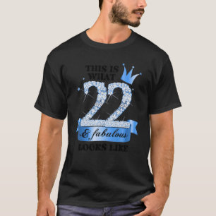 22 & Fabulous I Blue White Party Gruppe Candid Fot T-Shirt