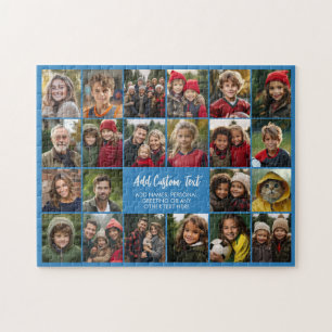 22 Foto-Collage Moderne Gitter mit 2 Textfeldern Puzzle