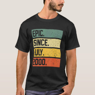 22. Geburtstag 22 Jahre alt Epic Seit Juli 2000 T-Shirt
