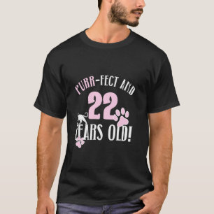 22. Geburtstag 22 Jahre alte Katzenmutter Katzenli T-Shirt