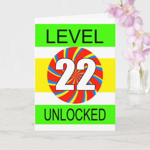 22. Geburtstag Computer Gamer Karte