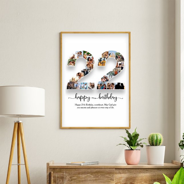 22. Geburtstag Foto Collage Poster (Von Creator hochgeladen)