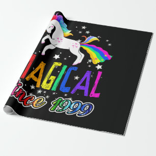 22. Geburtstag Magische Farting Unicorn Regenbogen Geschenkpapier