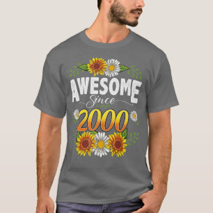 22. Geburtstag Phantastisch Seit 2000 Blumengivi T-Shirt