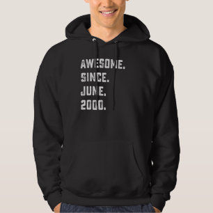 22. Geburtstag Phantastisch seit Juni 2000 22 Jahr Hoodie