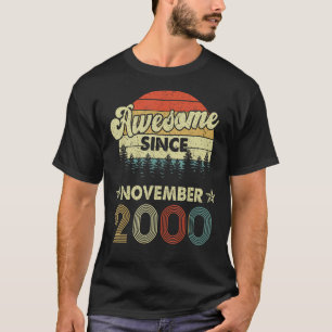 22. Geburtstag Phantastisch seit November 2000 22 T-Shirt