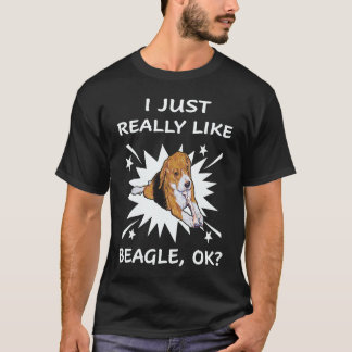 22 Ich mag einfach wirklich Beagle T-Shirt