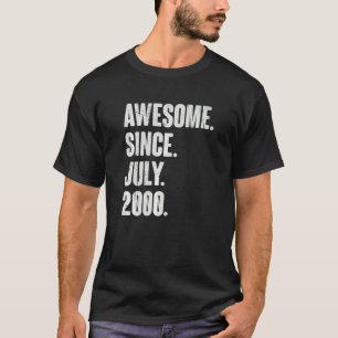 22 Jahre alt 22. Geburtstag Phantastisch seit Juli T-Shirt