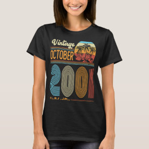 22 Jahre alt Geburtstag Vintag Oktober 2001 Frauen T-Shirt