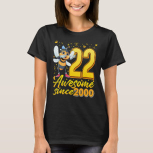 22 Jahre alte Dabbing Biene 22. Geburtstag Kinder T-Shirt