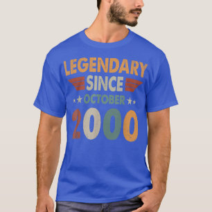 22 Jahre alte Geschenke Legend seit Oktober 2000 2 T-Shirt