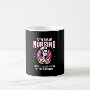 22 Jahre Krankenpflege Eine Medaille Verdienende K Kaffeetasse