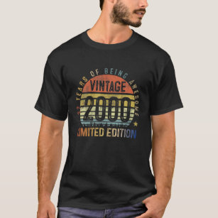 22-jährige Geschenke Vintag 2000 Limited Edition 2 T-Shirt