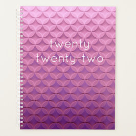 22 Lila rosa Muster Moderne Planer